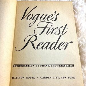 VOGUE’S FIRST READER - HALCYON HOUSE 1944 VINTAGE